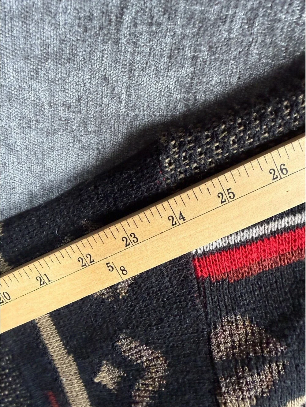 VTG Cambio Italia Sweater Mens XL Black Geometric Tribal Knit Wool Blend Italy